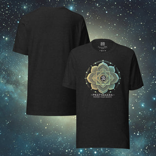 Pratyahara Mandala black heather Unisex t-shirt