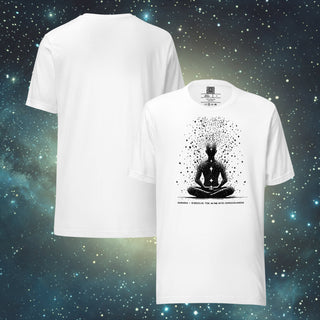 Samadhi Dissolve the Mind white Unisex t-shirt