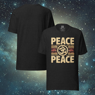Peace black heather Unisex t-shirt