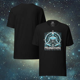 Pranayama black Unisex t-shirt