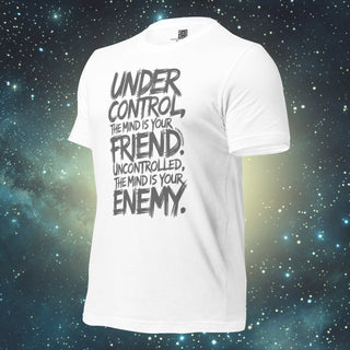 Mind Control white Unisex t-shirt
