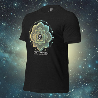 Pratyahara Mandala black heather Unisex t-shirt
