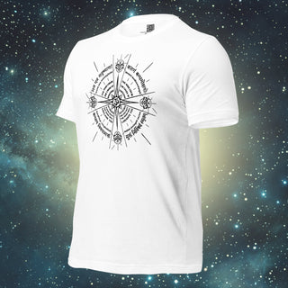 Shackles or Freedom white Unisex t-shirt