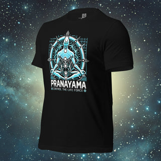 Pranayama black Unisex t-shirt