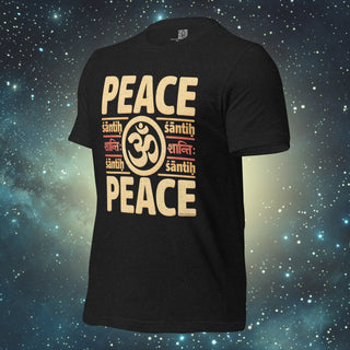 Peace black heather Unisex t-shirt