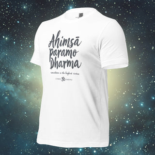 Ahimsa white Unisex t-shirt