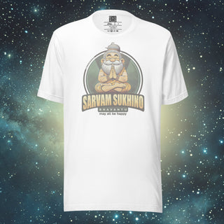 All Be Happy white Unisex t-shirt