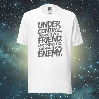Mind Control white Unisex t-shirt