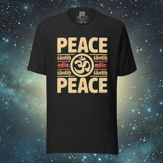 Peace black heather Unisex t-shirt