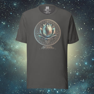 Pratyahara Mastery Over the Senses asphalt Unisex t-shirt