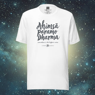 Ahimsa white Unisex t-shirt