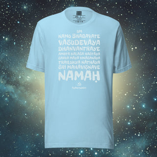 Dhanvantari Mantra ocean blue Unisex t-shirt