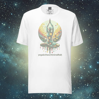 Essence of Yoga white Unisex t-shirt