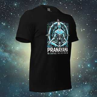 Pranayama black Unisex t-shirt