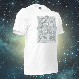Asana 2 white Unisex t-shirt