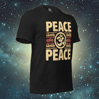 Peace black heather Unisex t-shirt