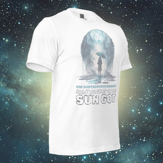 Sun God white Unisex t-shirt