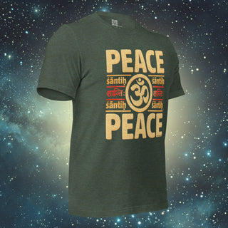 Peace heather forest Unisex t-shirt