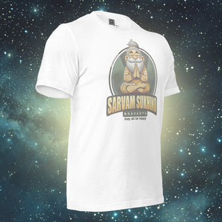 All Be Happy white Unisex t-shirt