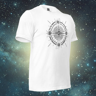 Shackles or Freedom white Unisex t-shirt