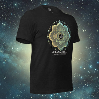 Pratyahara Mandala black heather Unisex t-shirt